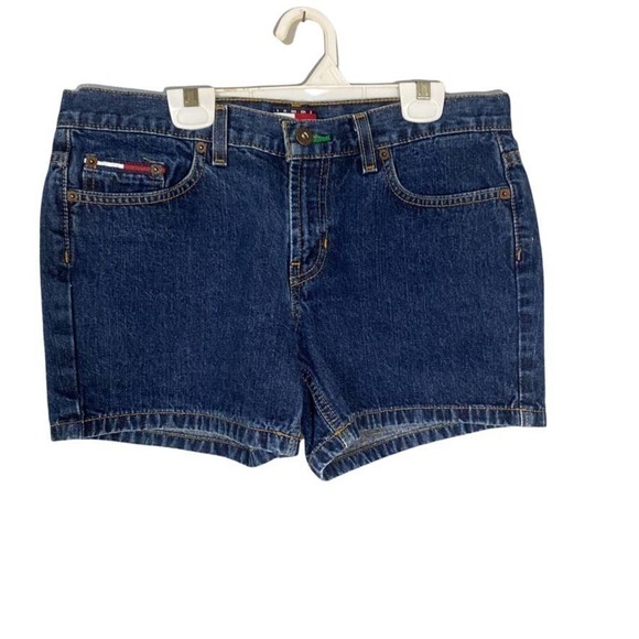 𝅺tommy Jeans Y2K Kelly Jean Shorts  Size 7 - Picture 1 of 9